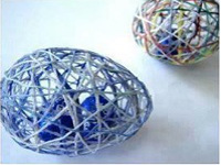DIY Home Decor Guide Yarn Eggs